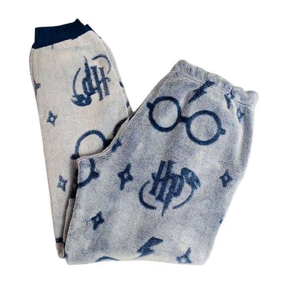 Harry Potter Teal Long Sleeve Top and Pants Plush Pajama Set Medium - Picture 16 of 16